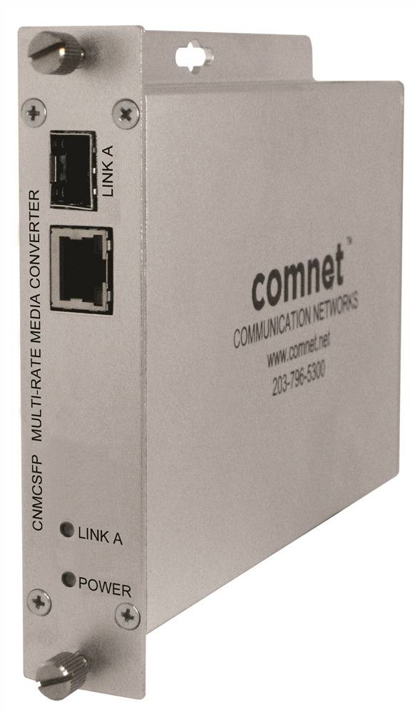 Vanderbilt CNMCSFP, 100/1000FX MULTIRATE MC, SFP REQUIRED