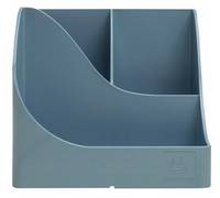 Exacompta Stiftehalter Pen Wave AutentiK 5 Fächer Blaugrau
