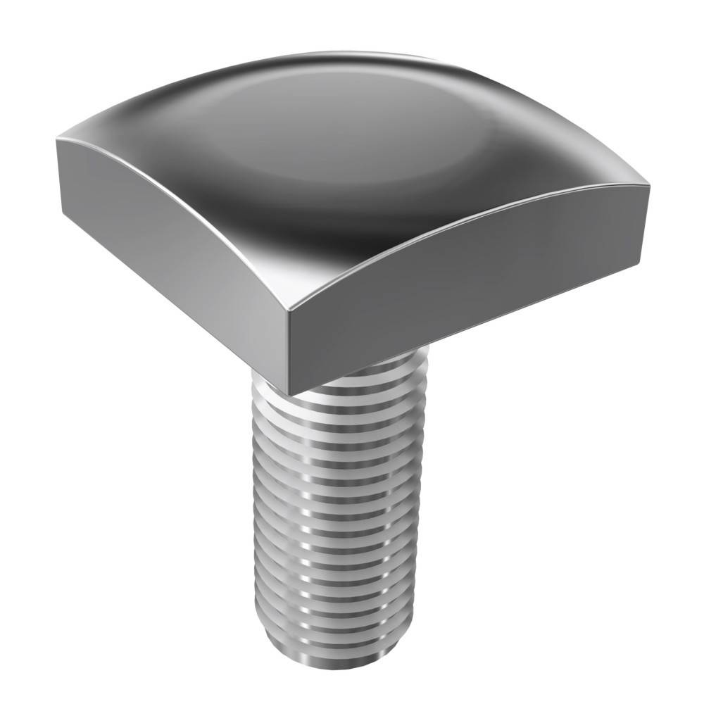 Eine metallische, quadratische Kopfschraube mit gewindeter Schaft, die häufig in mechanischen Baugruppen oder im Bauwesen zur sicheren Befestigung verwendet wird.