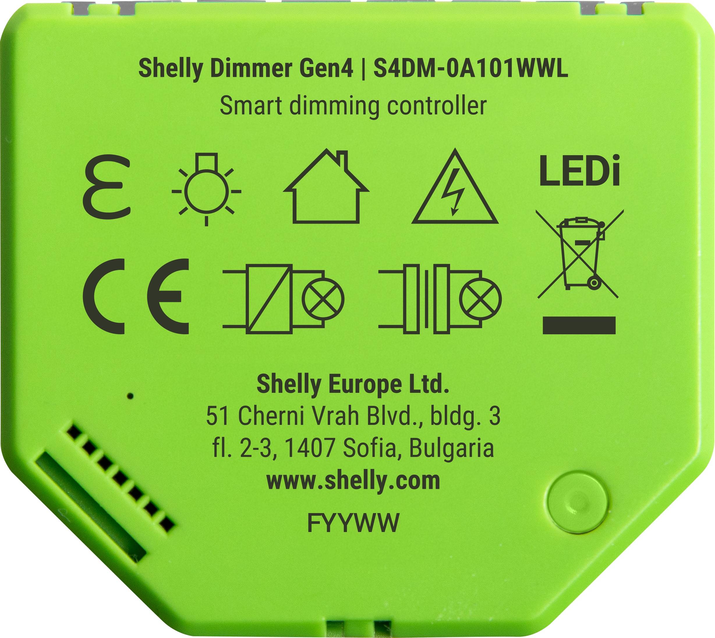 SHELLY Unterputz-Dimmer, Dimmer Gen4