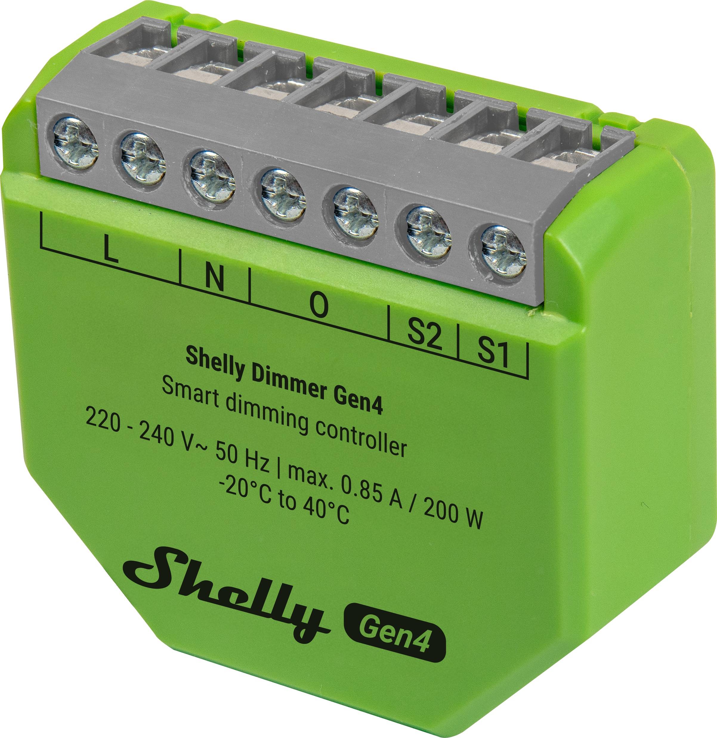 SHELLY Unterputz-Dimmer, Dimmer Gen4