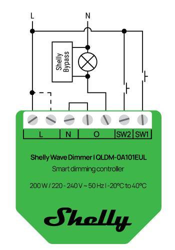 Shelly Wave Dimmer LR, Dimmer mit Messfunktion, Z-Wave Long Range
