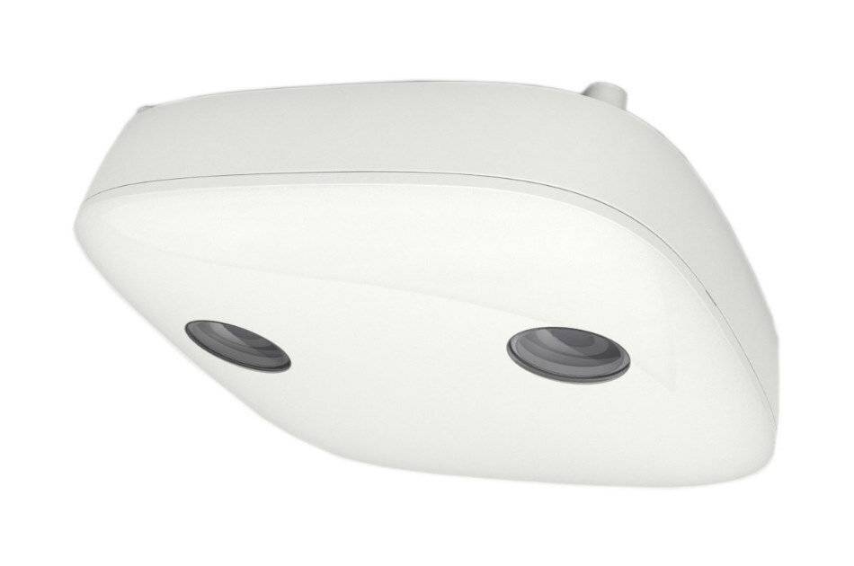 Xovis APS-90E W KZRW SOL, 3D Sensor für Personenzählung, Klassifikation, Recording, Zonen, Wireless, Aufputz, weiß