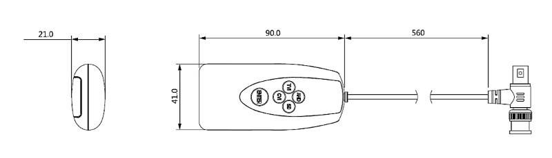 L-ZU-1760,  UTC-Controller  HD-CVI, AHD, TVI, CVBS  Kabellänge 56 cm