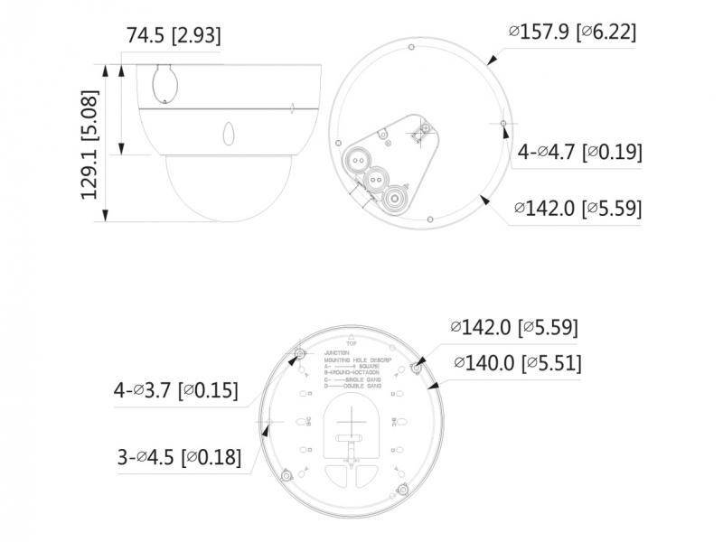 L-DM-5403-PFV,  4 MP | 1/1,8" CMOS Sensor  Vario-Zoom | 114° - 46° (H)  Videoanalyse (Spezial)  Verpixelung (DSGVO