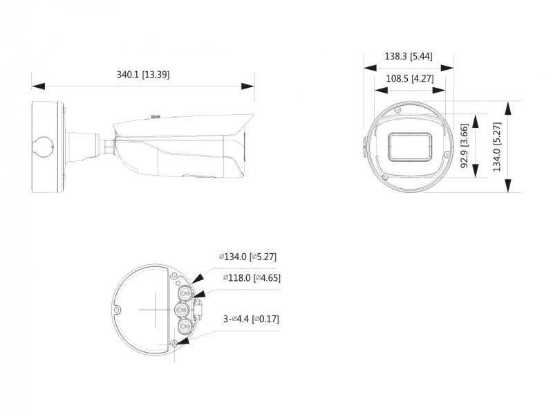L-KM-5403-PFV,  4 MP | 1/1,8" CMOS Sensor  Vario-Zoom | 114° - 48° (H)  Videoanalyse (Spezial)  Verpixelung (DSGVO