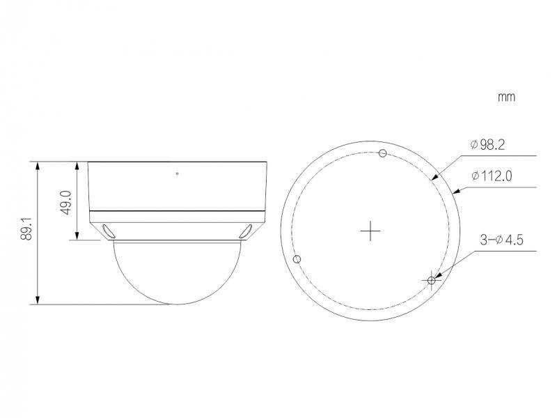 L-DA-2200,  Auflösung 1920 x 1080 px (Full HD)  3,6 mm Objektiv  IR-Reichweite 40 m  Wide Dynamic Range (120 dB) 