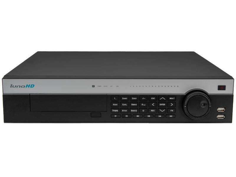 L-DVR-28832-4K,  Hybrid-Rekorder  32 HD-Kanäle / 32 IP-Kanäle  3840 x 2160 px (4K)  intelligente Videoanalyse  Ala