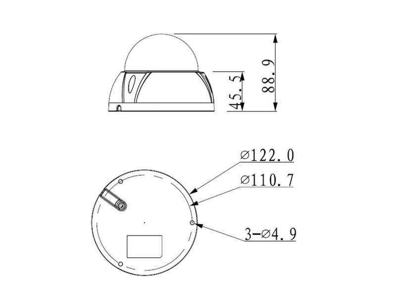 L-DA-2403,  Auflösung 2560 x 1440 px (4MP)  2,7 ~ 13,5 mm Motorzoom-Objektiv  IR-Reichweite 30 m  Wide Dynamic Rang
