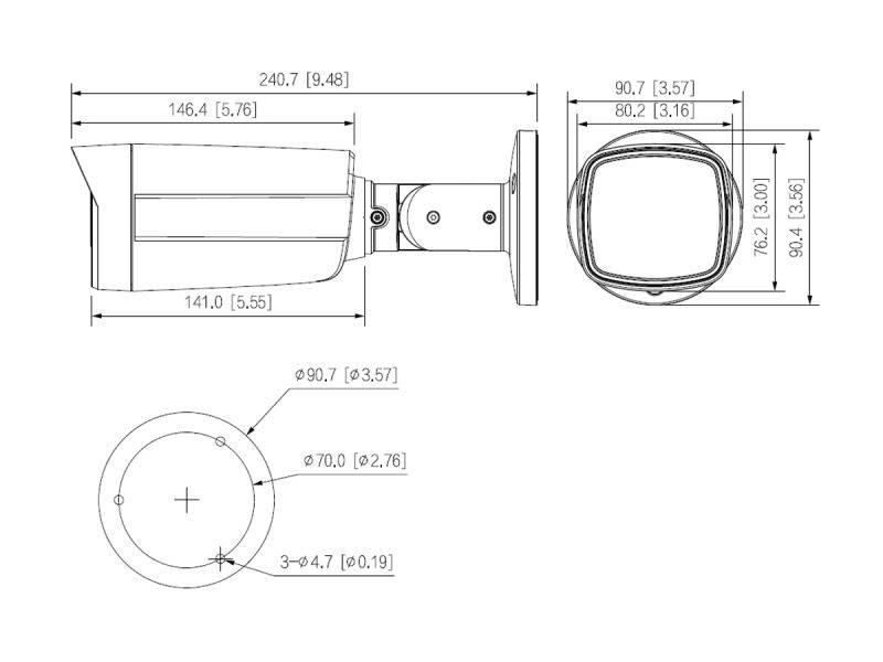L-KD-2200-A,  Auflösung 1920 x 1080 px (Full HD)  3,6 mm Objektiv  Smarte Beleuchtung mit IR und Warmlicht  Aktive