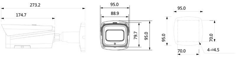 L-KE-5403-D,  4 MP | 1/1,8" CMOS Sensor  Vario-Zoom | 115° - 47° (H)  Videoanalyse (IVS+)  12 V DC, ePoE | IP67, IK