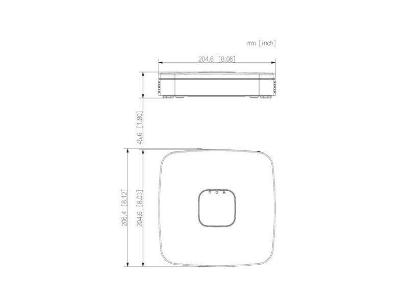 L-IPR-5104-P-I,  4 Kanal IP Rekorder (IPR)  bis 16MP Aufnahmeauflösung  IVS (Videoanalyse)  4-fach PoE Switch  HDM