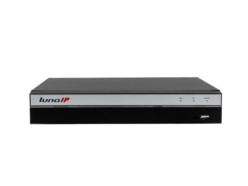 L-IPR-5108-P-I,  8 Kanal IP Rekorder (IPR)  bis 16MP Aufnahmeauflösung  IVS (Videoanalyse)  8-fach PoE Switch  HDM