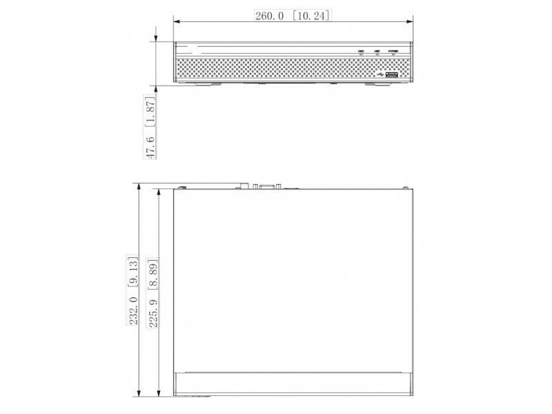 L-IPR-5108-P-I,  8 Kanal IP Rekorder (IPR)  bis 16MP Aufnahmeauflösung  IVS (Videoanalyse)  8-fach PoE Switch  HDM