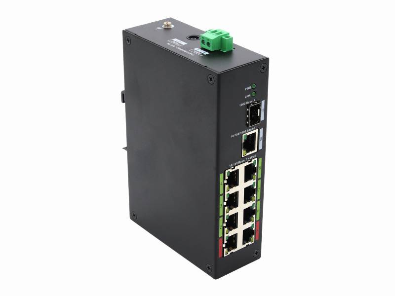 L-SW-08120-eP,  ePoE bis zu 800 m Reichweite  Temperatureinsatzbereich -30°C~+65°C  PoE Watchdog