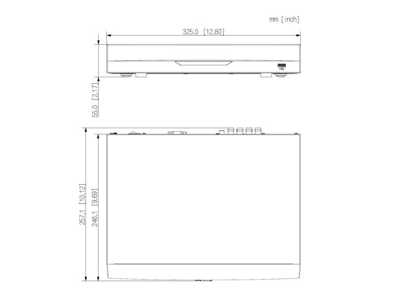 L-DVR-2108-P,  Hybrid-Rekorder  8 HD-Kanäle + 4 IP-Kanäle  8xPoC AT/AF  Aufzeichnung bis 1080P  intelligente Video