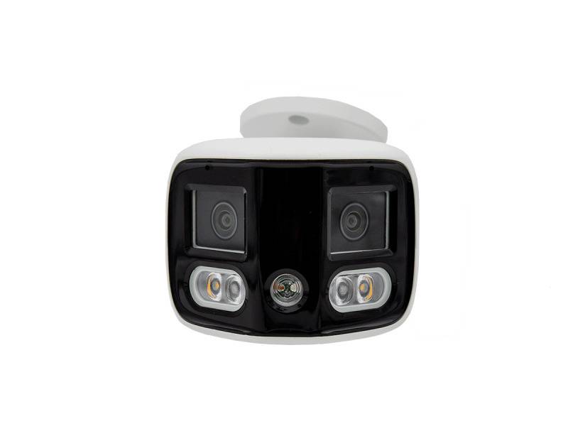 L-KP-5420,  8 MP Panorama (2×4 MP)  180° (H) Weitwinkelansicht  Videoanalyse (IVS+)  EPTZ  Aktive Abschreckung (op