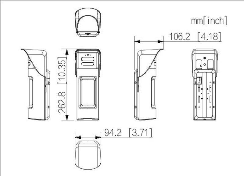 DHI-ARD2251E-W2 (868V),  Drahtloser Outdoor Triple-Tech-Detektor inkl. Kameramodul  Funkalarmsystem  Dahua AirShield