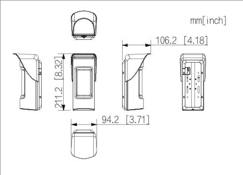 DHI-ARD2251E-W2 (868V),  Drahtloser Outdoor Triple-Tech-Detektor inkl. Kameramodul  Funkalarmsystem  Dahua AirShield