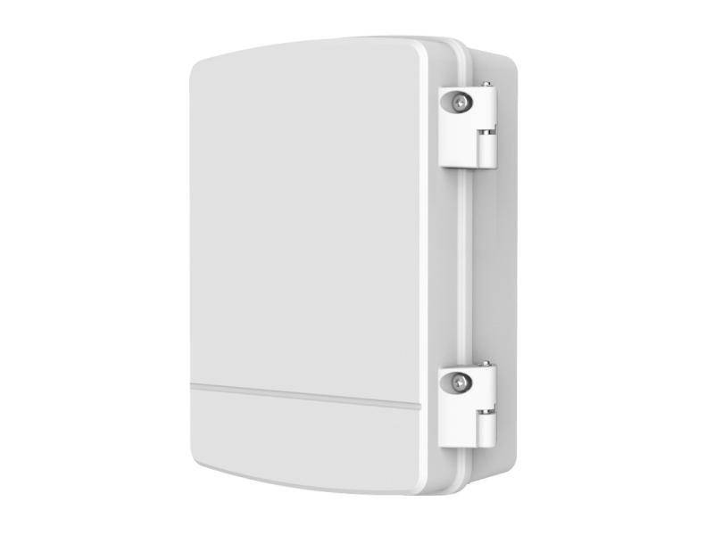 PFA6401S,  Anschlußbox  stabile Ausführung mit Scharnier  Kabeldurchführungen unten und hinten  Material: Aluminium