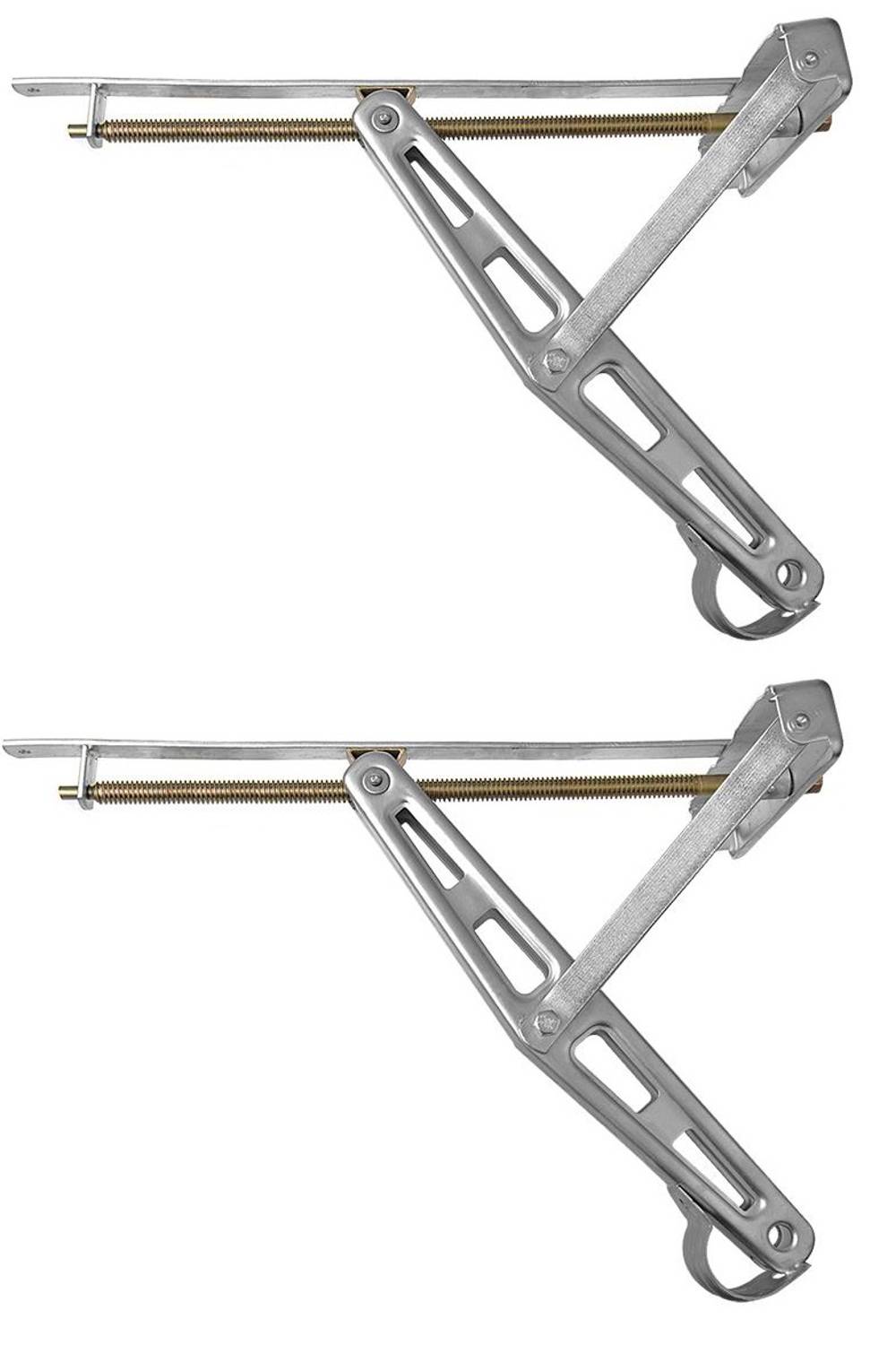 Tischbein aus Edelstahl, flache Klappgelenk-Stütze, geeignet für platzsparende ausziehbare Tische oder Arbeitstische.
