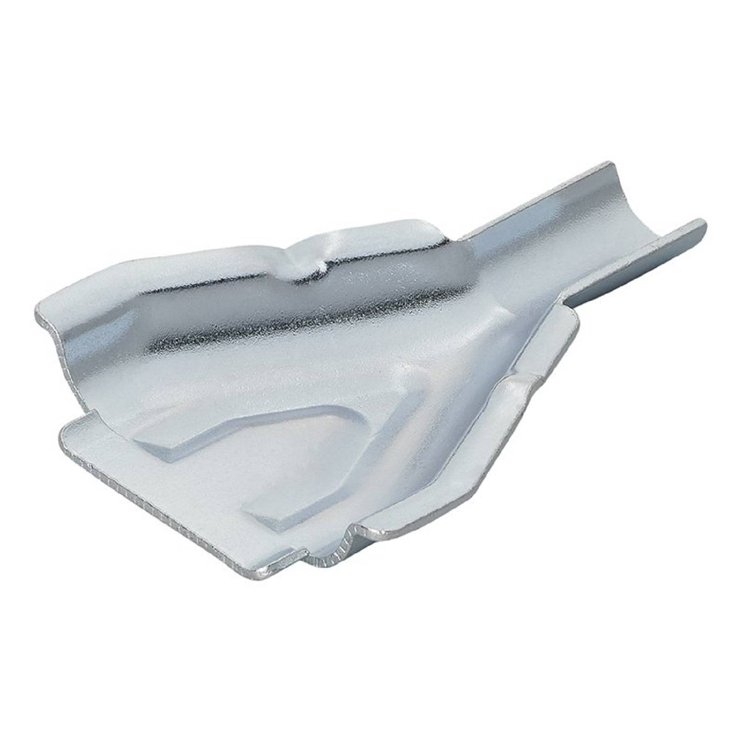 Eine gebogene, metallische Grabenschaufel-Anbaugeräte mit einer scharfen Kante, die zum Graben von schmalen, tiefen Gräben entwickelt wurde.