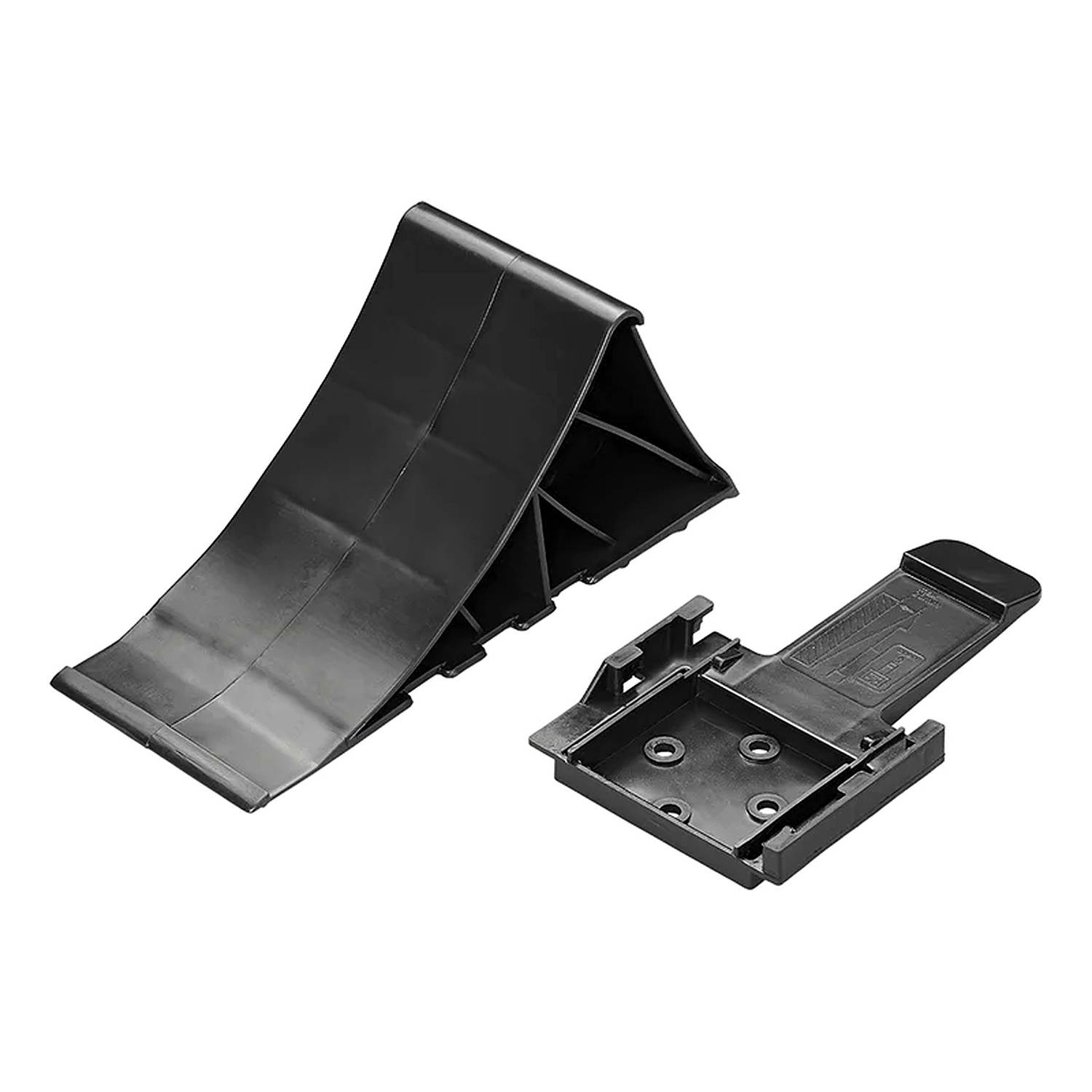 Ein schwarzer Plastik-Kabelschutz mit einer Klappdeckel und strukturierter Oberfläche wird gezeigt, der zum Organisieren und Schützen von elektrischen Kabeln verwendet wird.