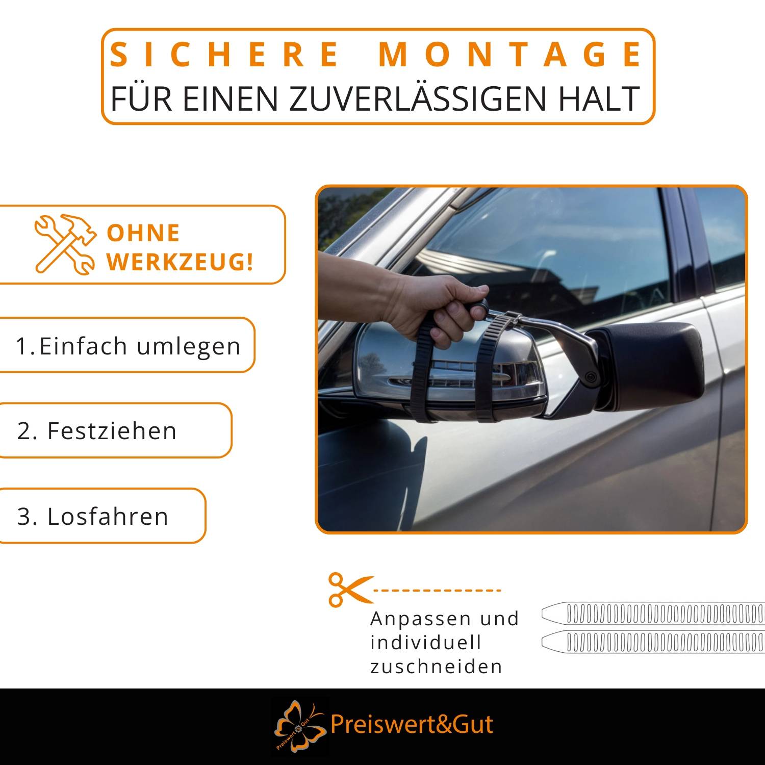 2x Ersatzgummi 34×2 cm – für Caravan-Außenspiegel