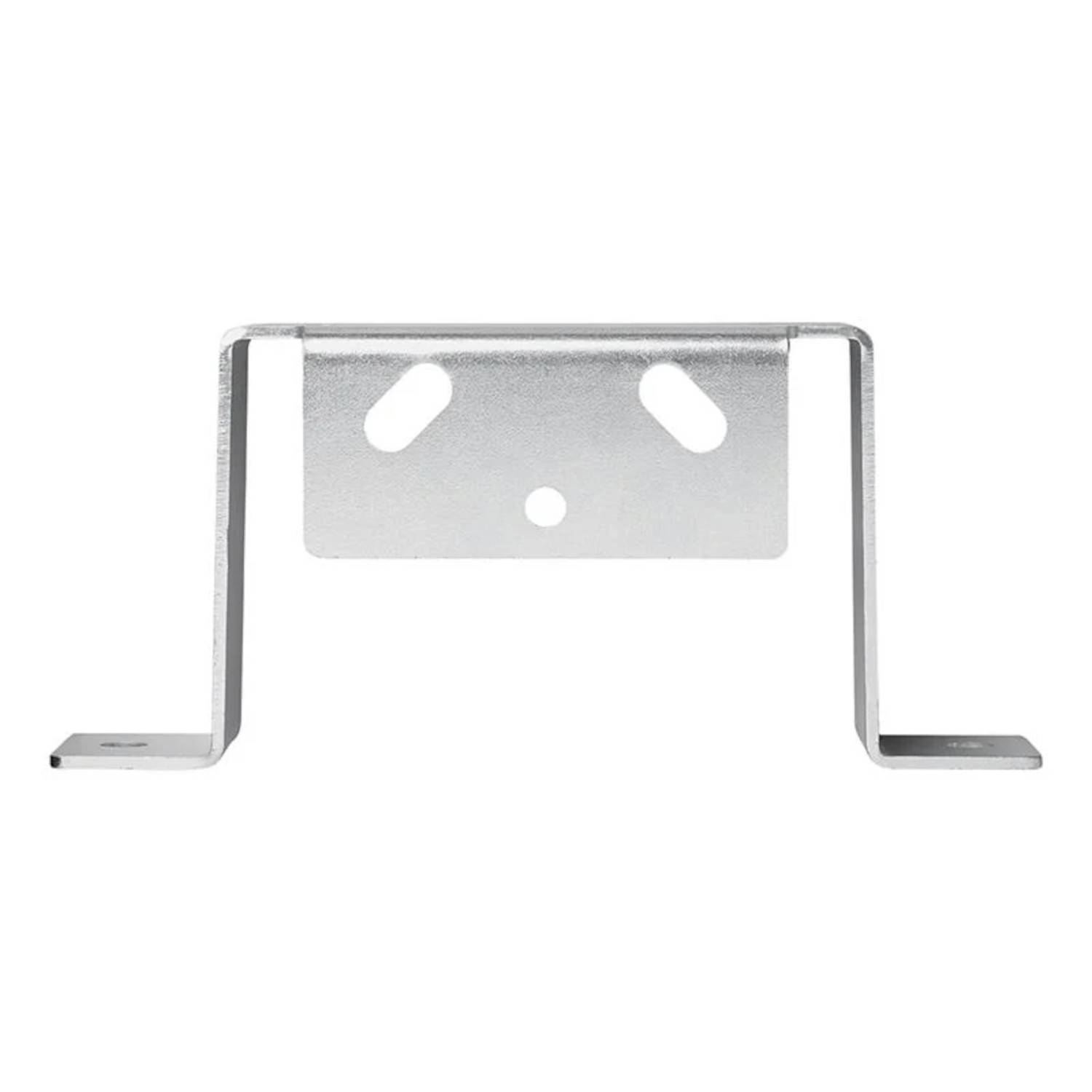 Metallhalterung mit Löchern zur Wandmontage. Entwickelt zum Abstützen oder Befestigen von Gegenständen an einer Oberfläche.