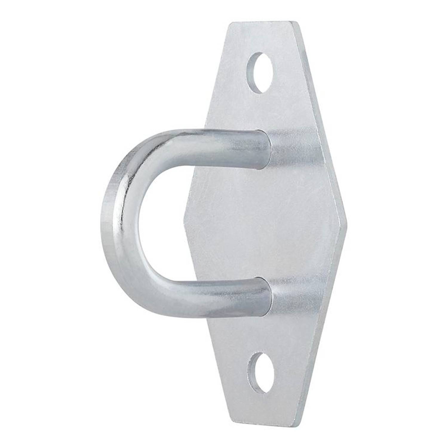 Metallwandhalterung U-Typ mit zwei Schraublöchern, konzipiert zum Befestigen von Objekten wie Rohren oder Stangen.