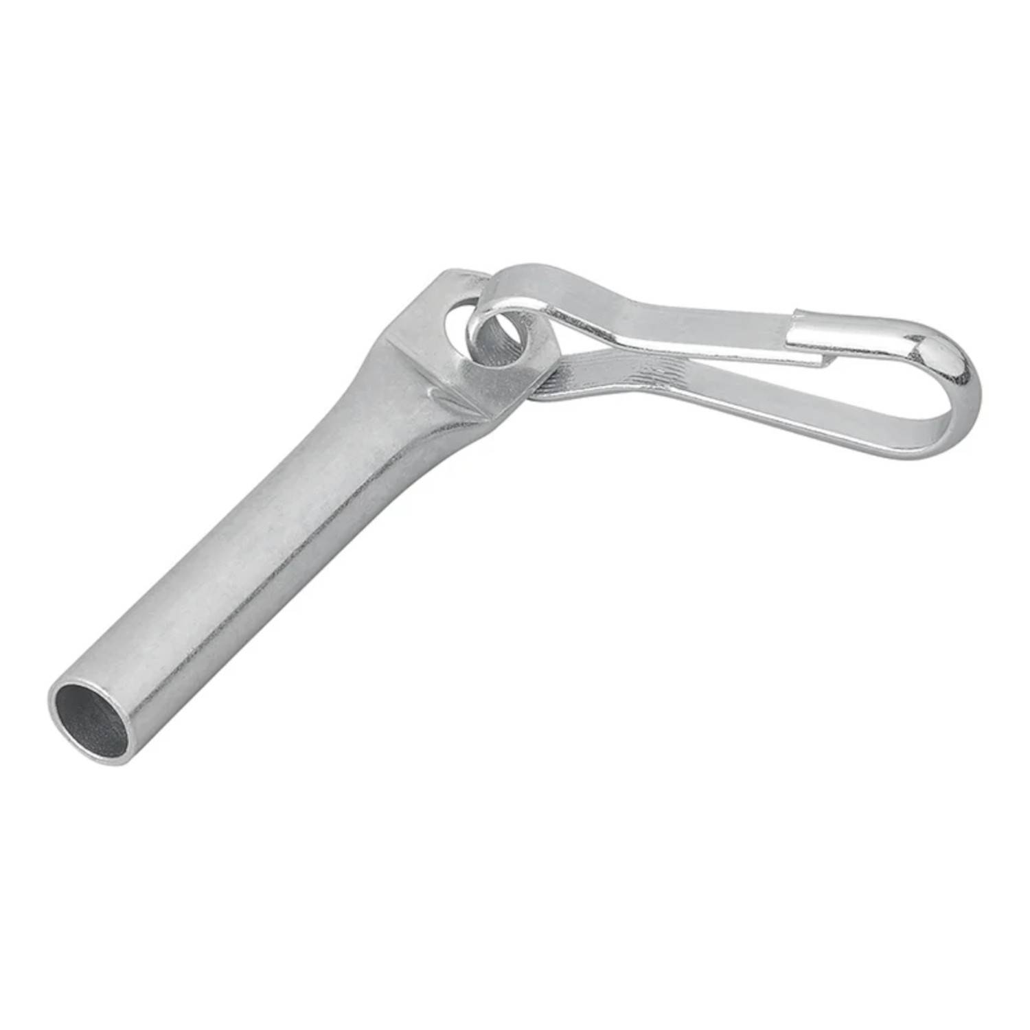 Ein Metallpfeife mit einem angebrachten Clip, die üblicherweise von Trainern oder Schiedsrichtern zum Signalisieren und Kommunizieren während Sportveranstaltungen verwendet wird.