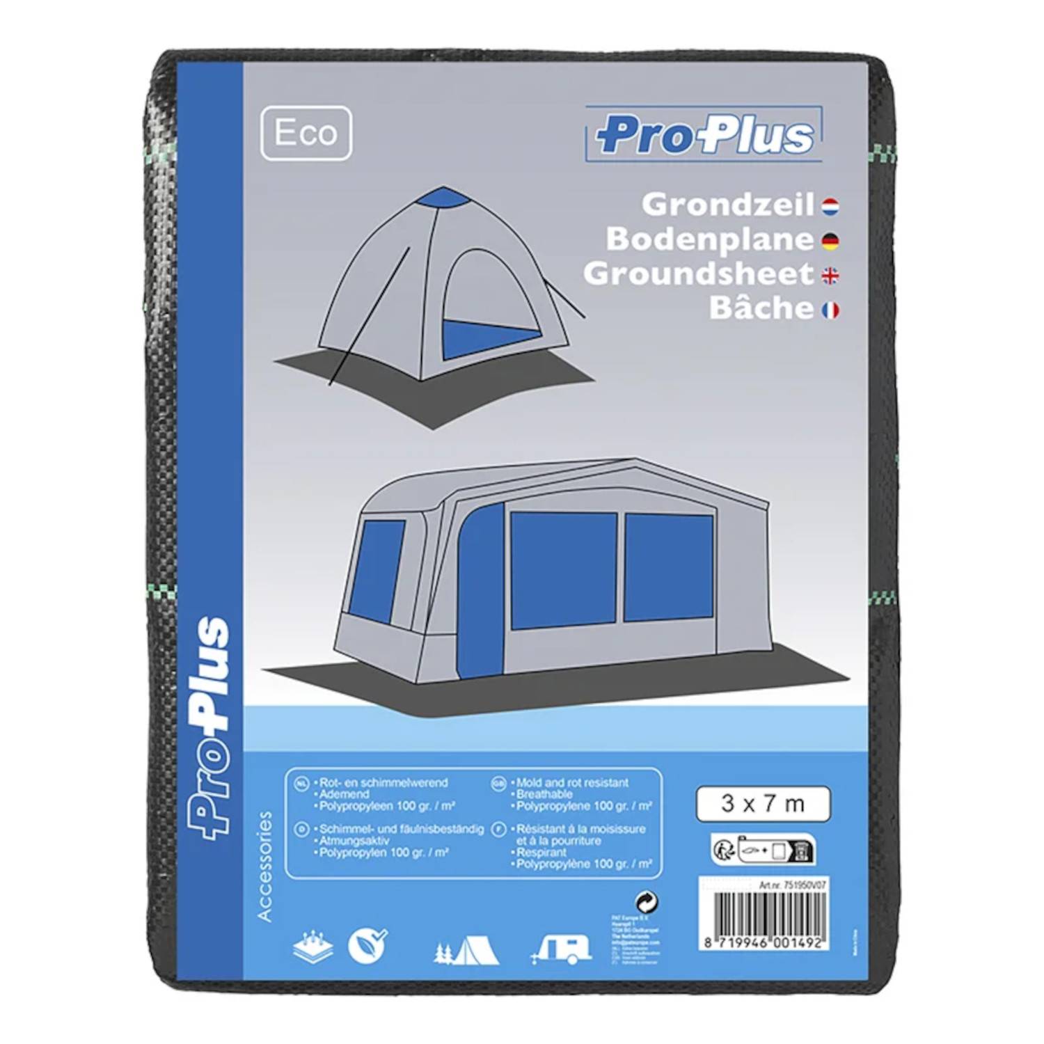 Vorzeltteppich Größe 300x700 cm Zeltteppich 100 Gramm pro Quadratmeter UV Schutz