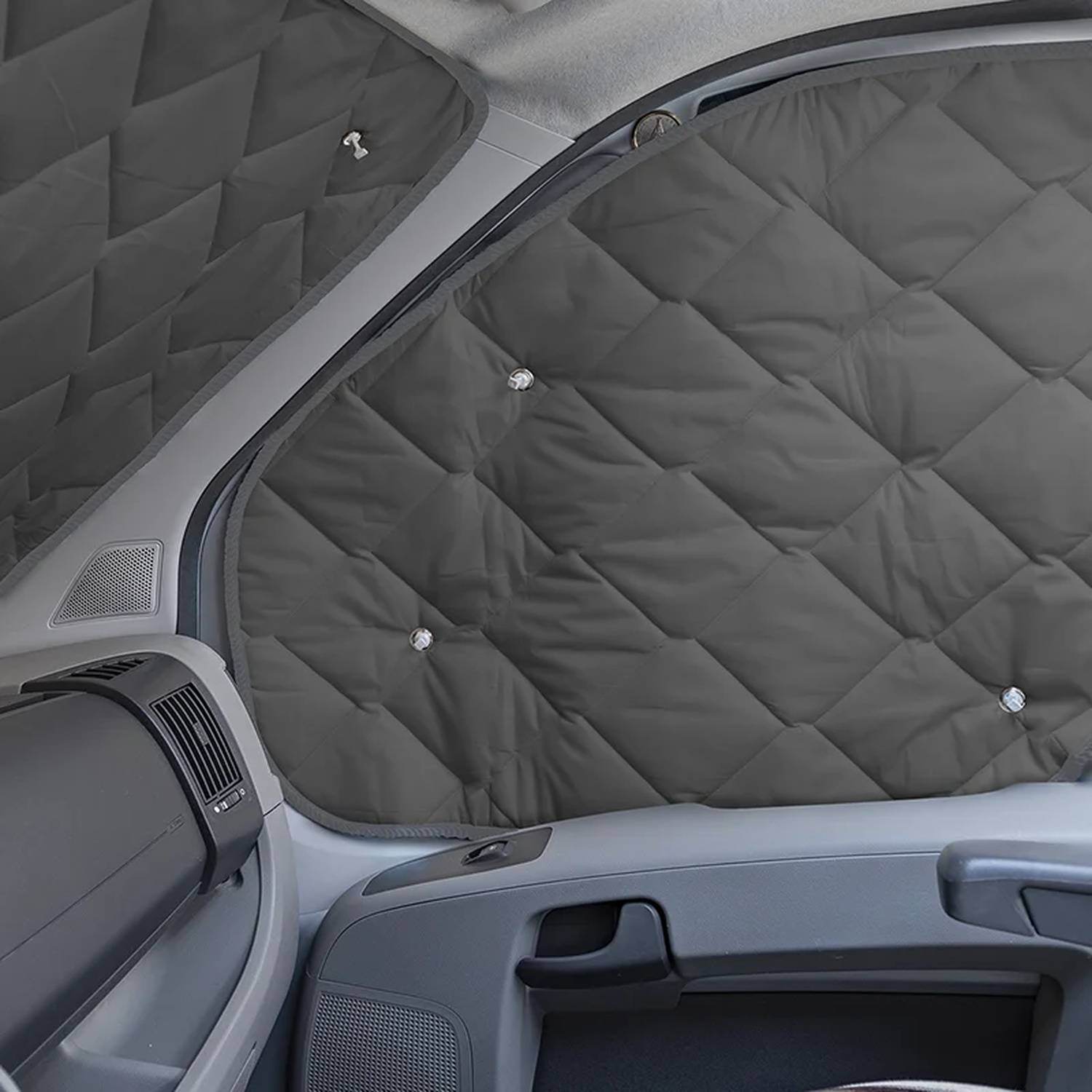 Thermomatten Ford Transit 2000-2014 7 lagig Frontscheibenabdeckung Kompatibel mit Wohnmobil, schützt vor UV Strahlung und blockiert Sonnenlicht