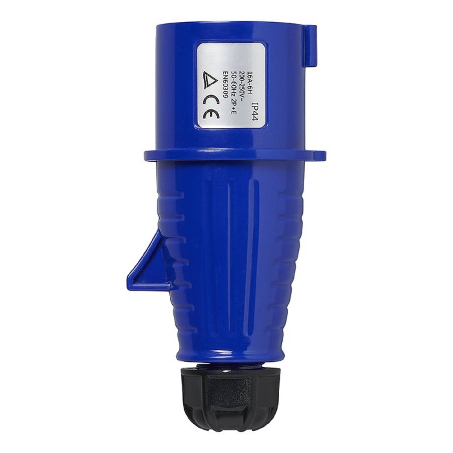 PCE-markierte blaue Industriesteckdose, 5-polig, Modell 32A, IP44.