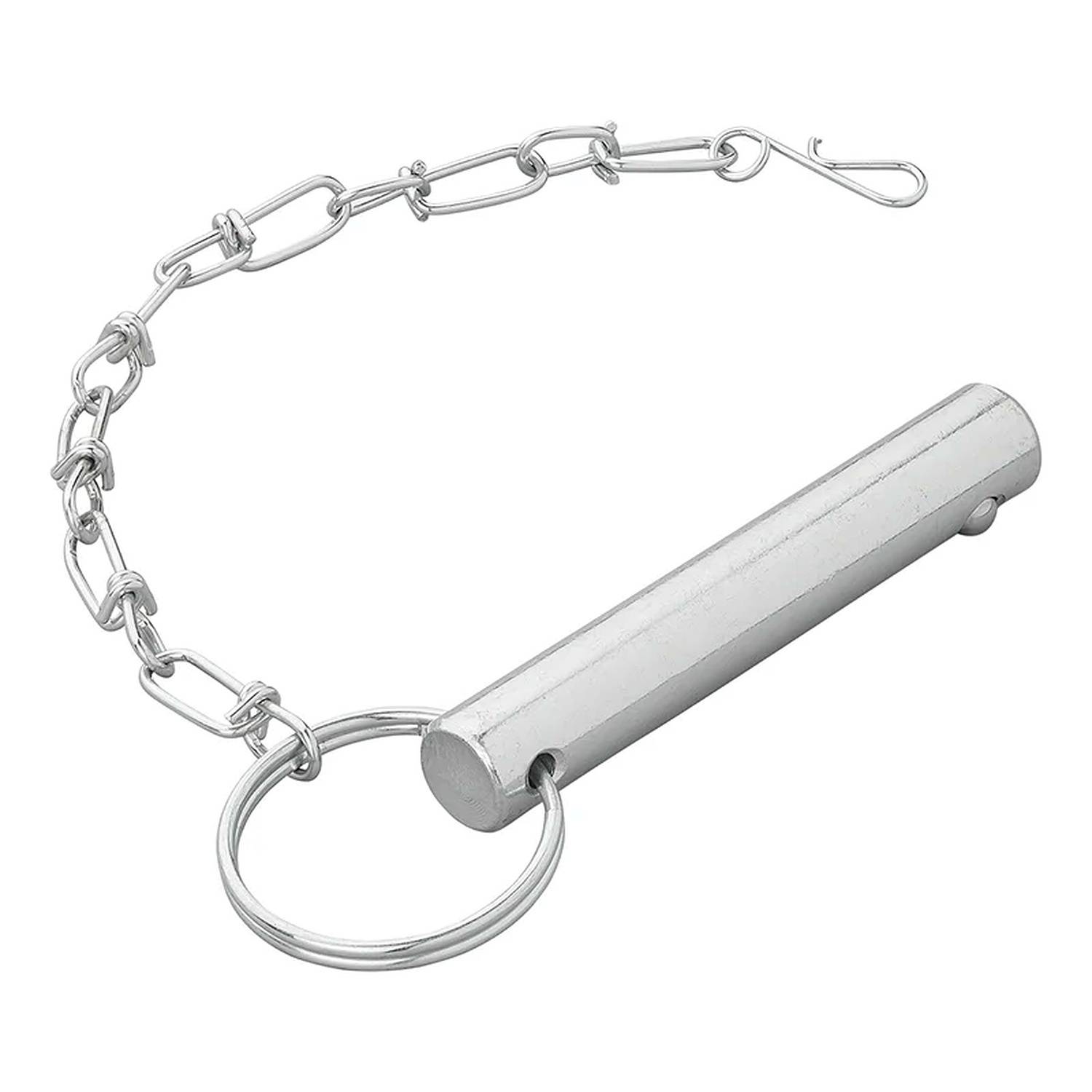 Ein Metallentferner-Werkzeug mit Kette und Ring, das zum Entsperren oder Entfernen von Sicherheitsetiketten in Einzelhandelsumgebungen verwendet wird.