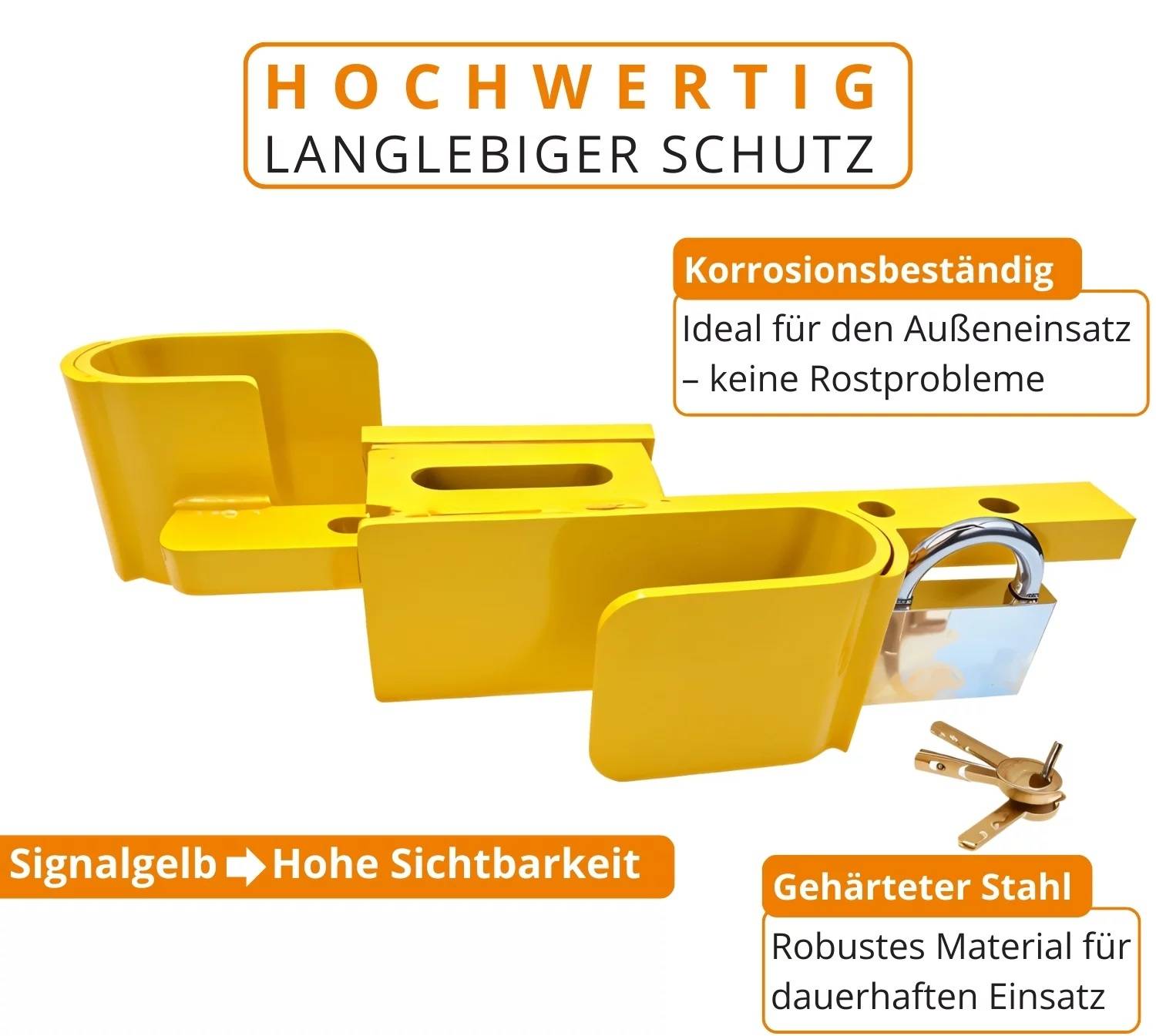 Containerschloss 23–42 Container Schloss für Container und LKW gehärtetem Stahl