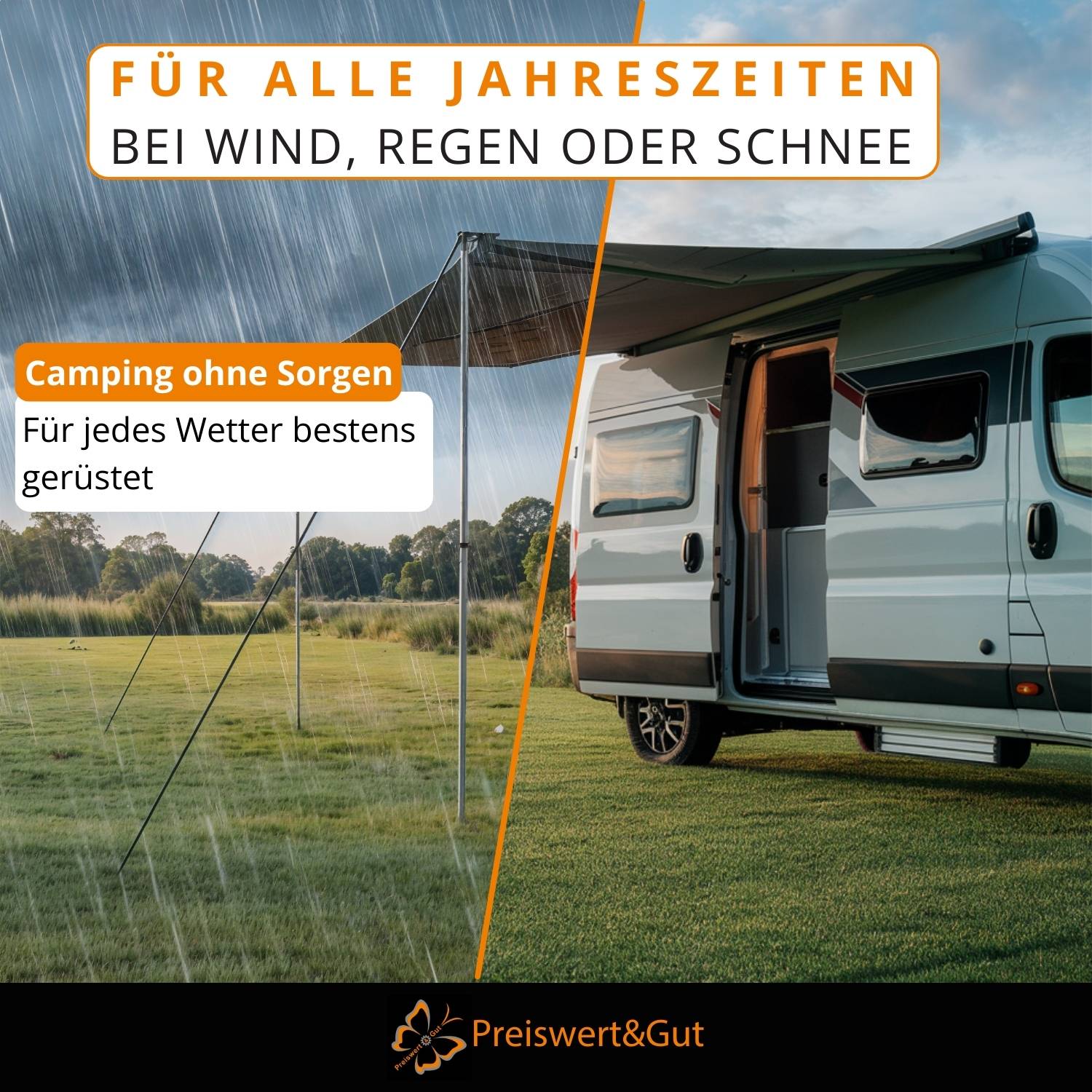 Abspanngurte Markise Wohnmobil Sturmsicherung Set Thule Omnistor Camping