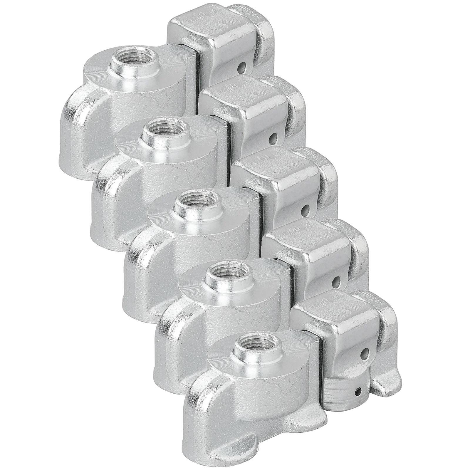 5x Double Stud Fitting für Airlineschiene 2000daN Endbeschlag Zurrschiene 3/8