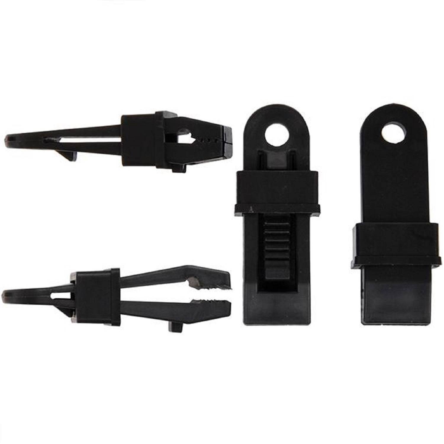 20 x Vorzelt Clips & Planenspanner für Zeltteppich – starke Klammern zur Befestigung von Bodenplanen, Pavillon oder Vorzeltboden – Kunststoff