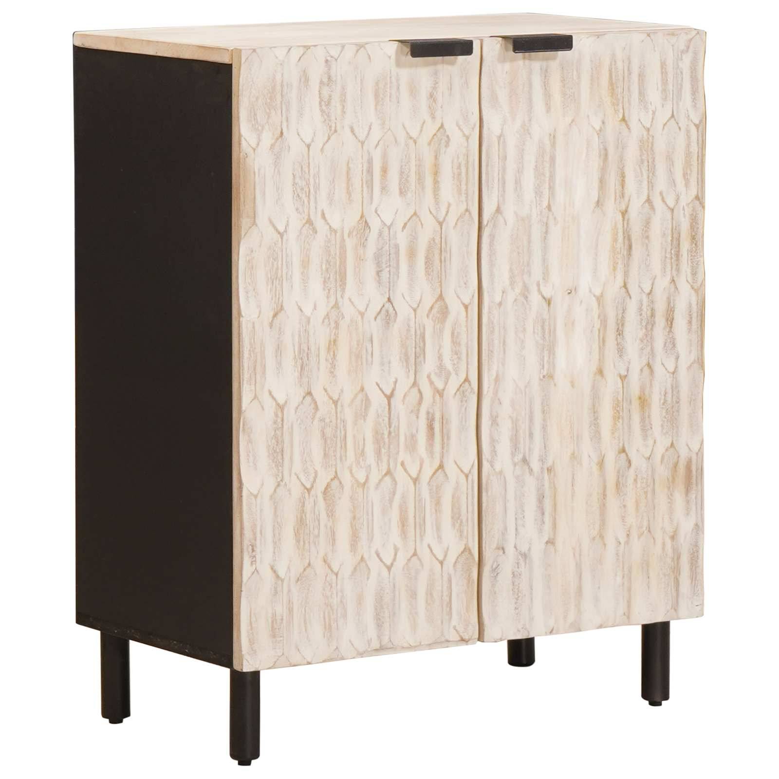 vidaXL Sideboard 3 pcs Weiße gewaschene Oberfläche 180 x 33 x 75 cm