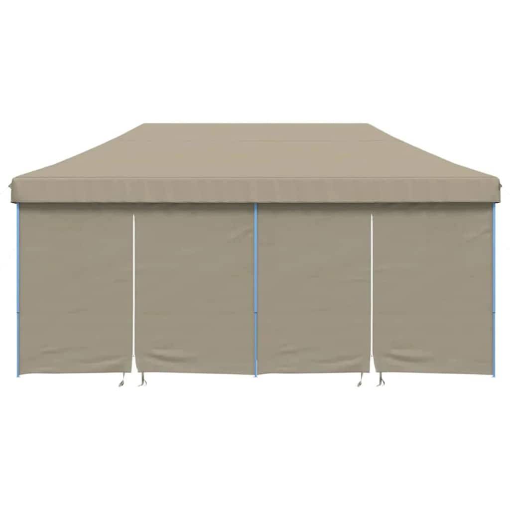 vidaXL Partyzelt Pop-up Taupe 580 x 292 x 315 cm Oxford-Stoff