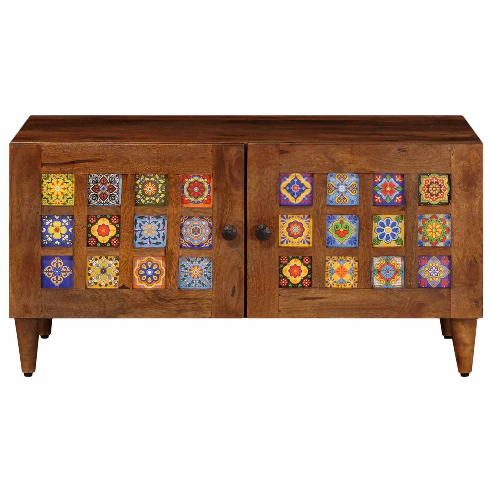 vidaXL Couchtisch Braun 80 x 50 x 40 cm Massivholz Mango