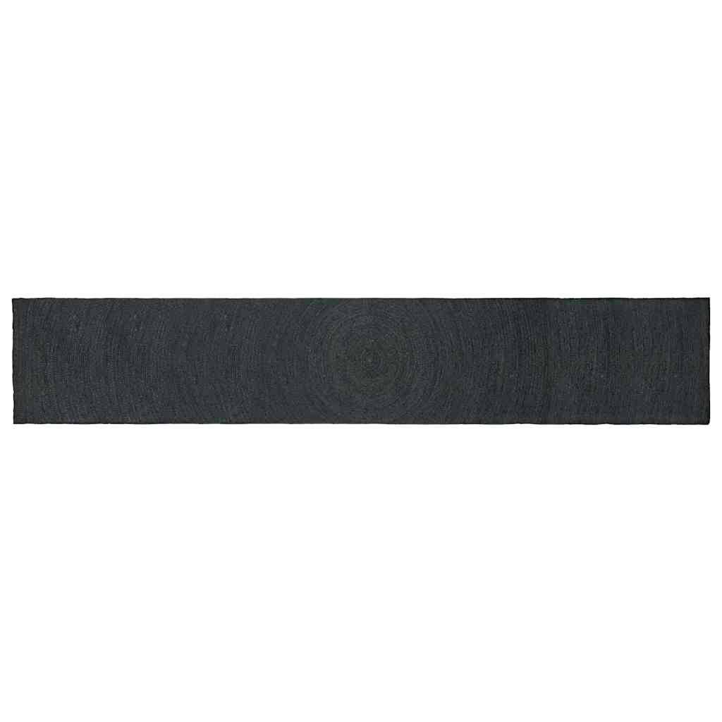 vidaXL Bereichsteppiche Rechtwinklig Dunkelgrau 80 x 400 cm Jute