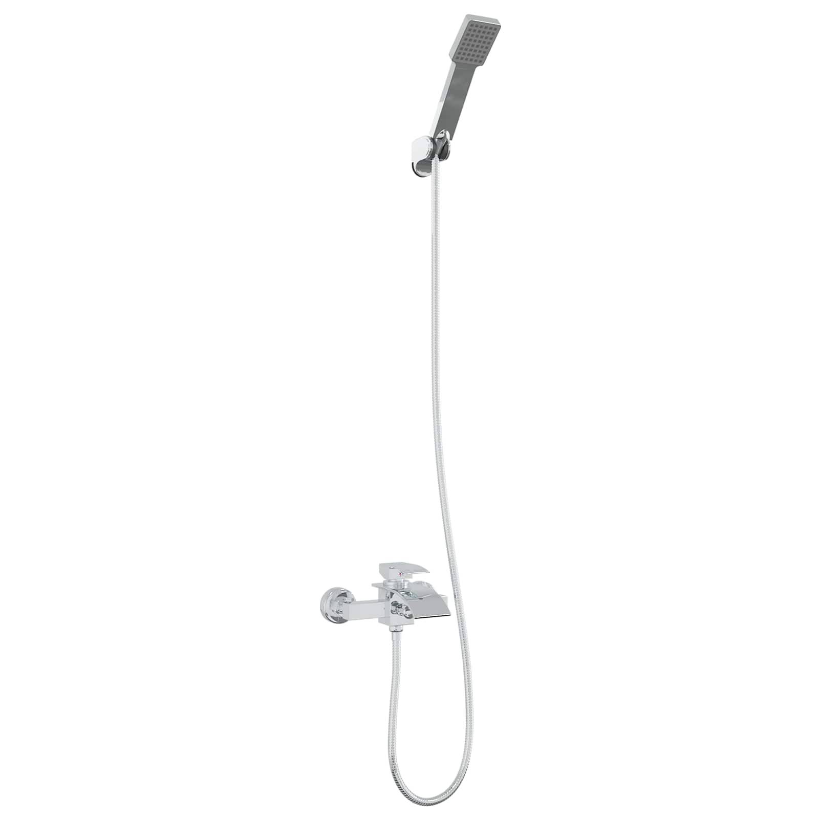 vidaXL Duschkopf Set Chrom G 1 / 2 Zoll