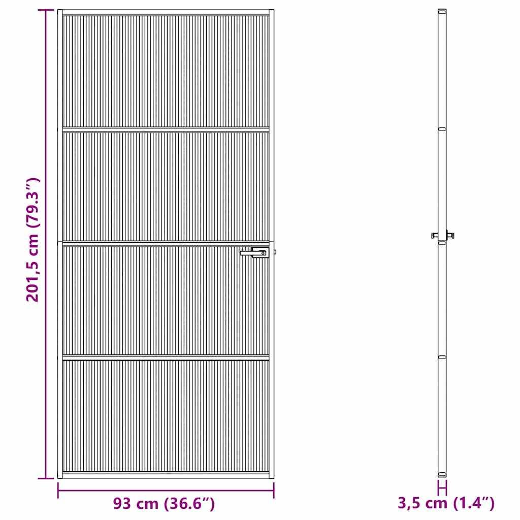 vidaXL Wohnzimmer-Tür 93 x 201,5 x 3,5 cm
