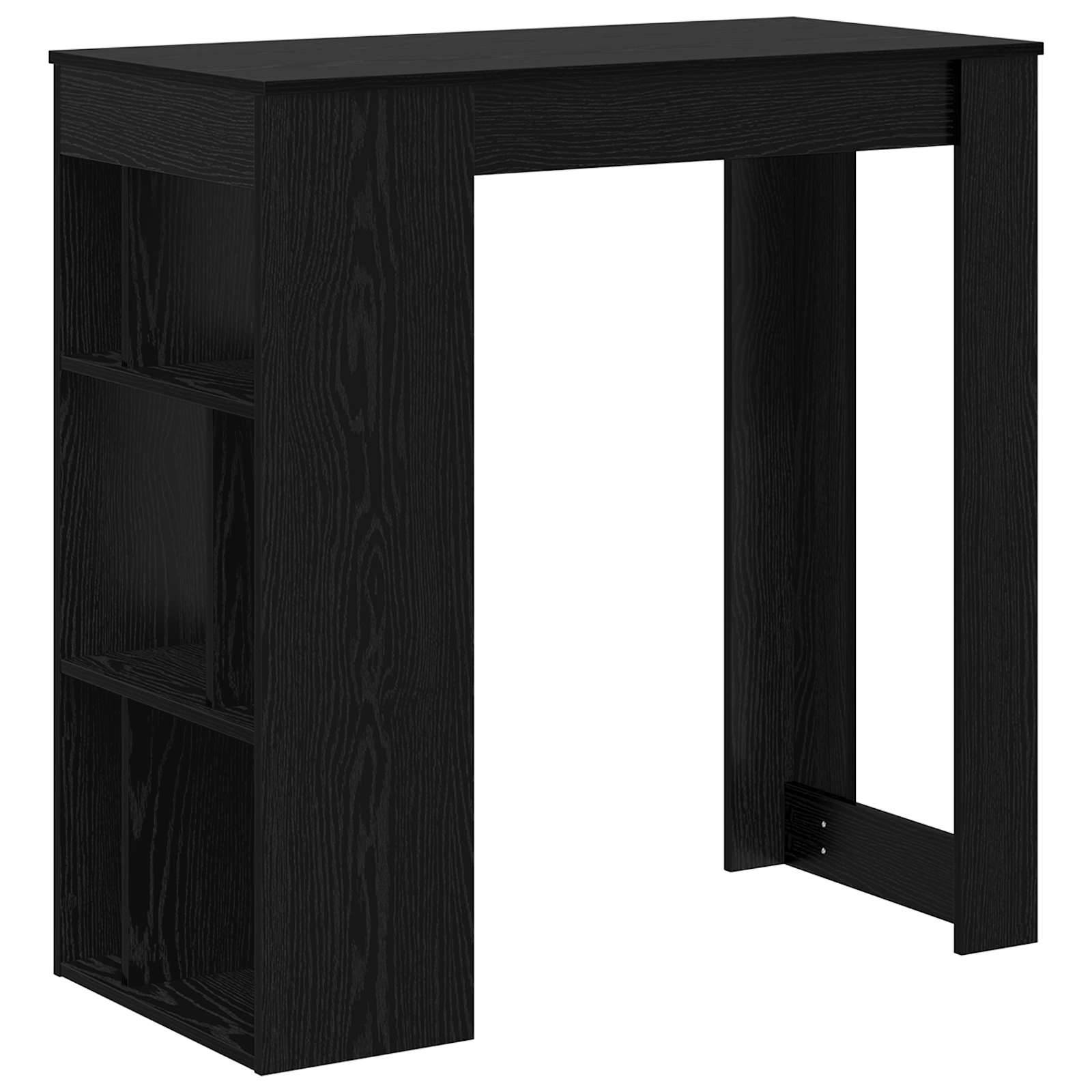 vidaXL Bartisch Schwarz Eichen-Optik 102 x 50 x 103,5 cm Holzwerkstoff