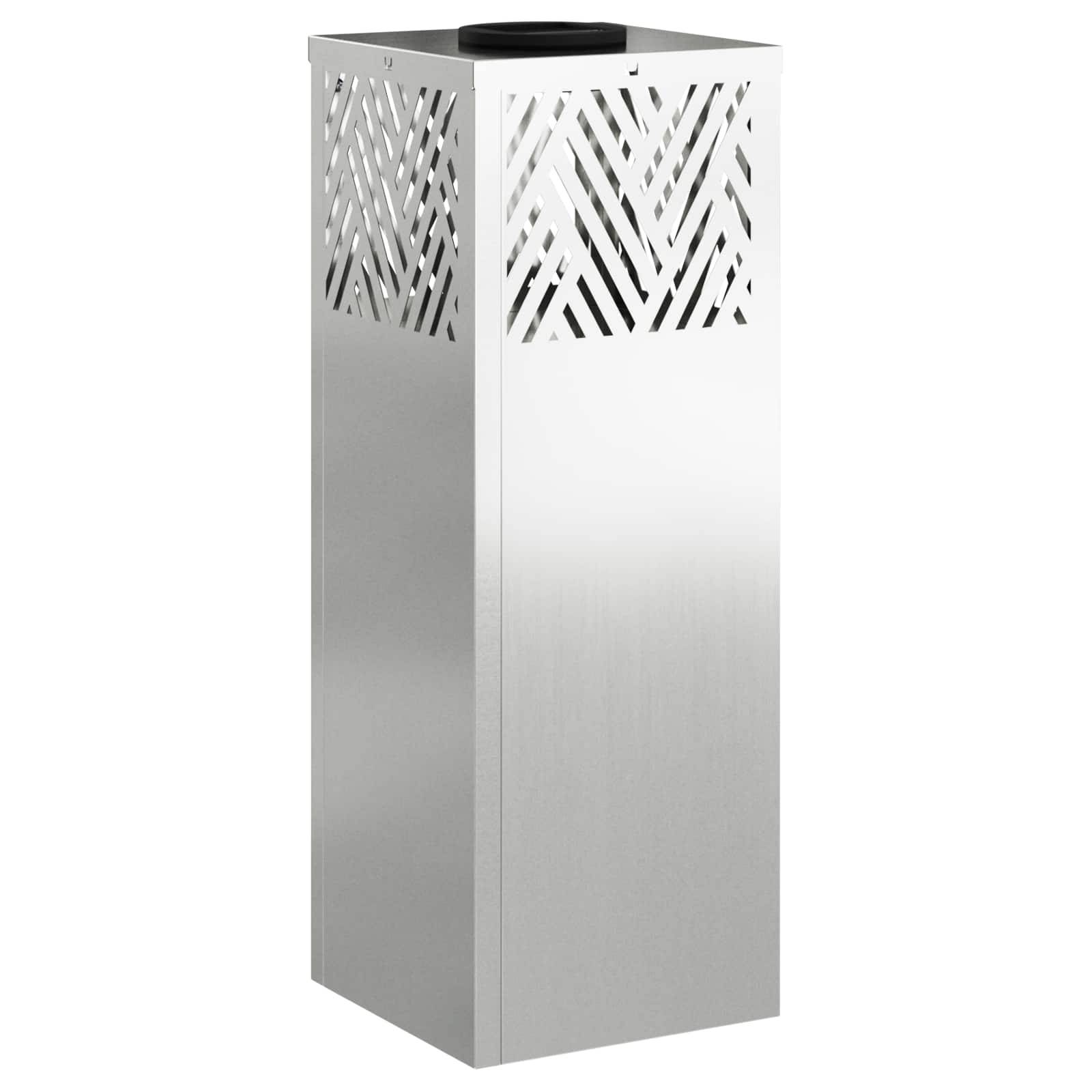 vidaXL Solar LED Weg Licht 2 pcs Silber Galvanisiert