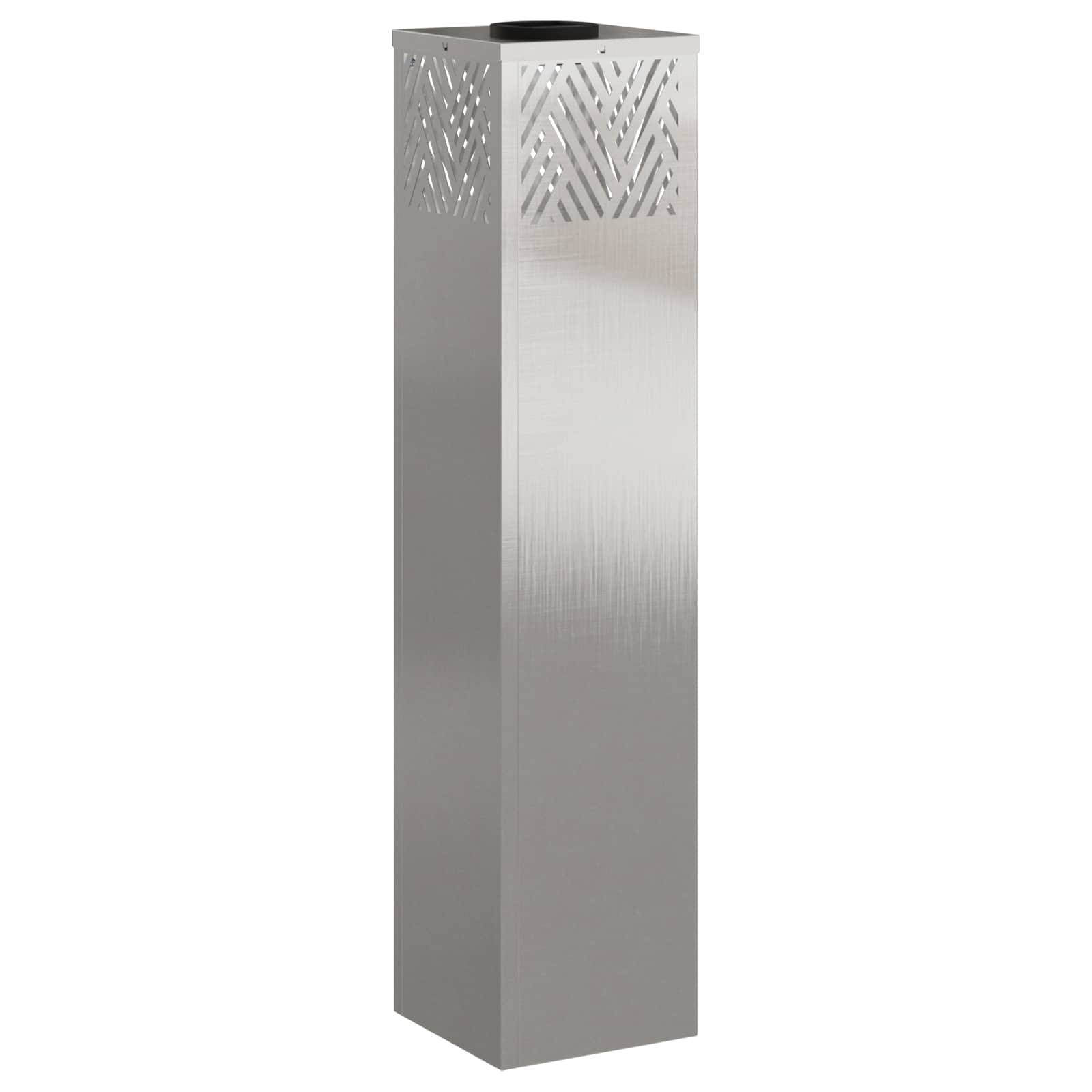 vidaXL Solar LED Weg Licht 2 pcs Silber Edelstahl