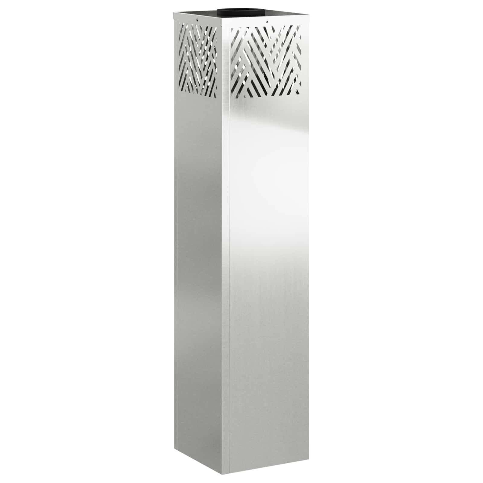 vidaXL Solar LED Weg Licht 2 pcs Silber Galvanisiert