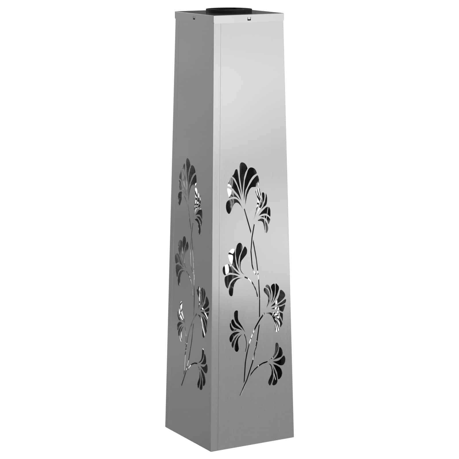 vidaXL Solar LED Weg Licht 2 pcs Silber Galvanisiertes Stahl